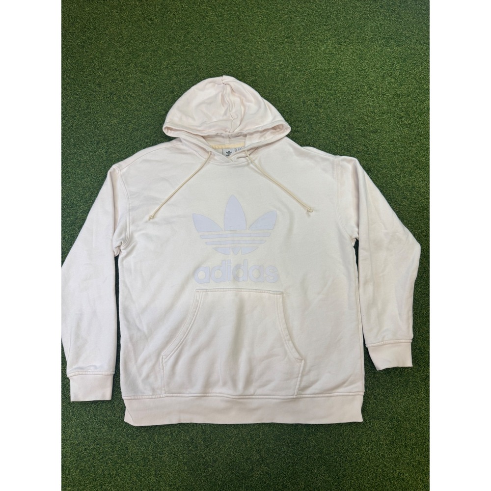 Adidas Originals Trefoil Hoodie Off White Cream Pullover Sweatshirt Mens XL